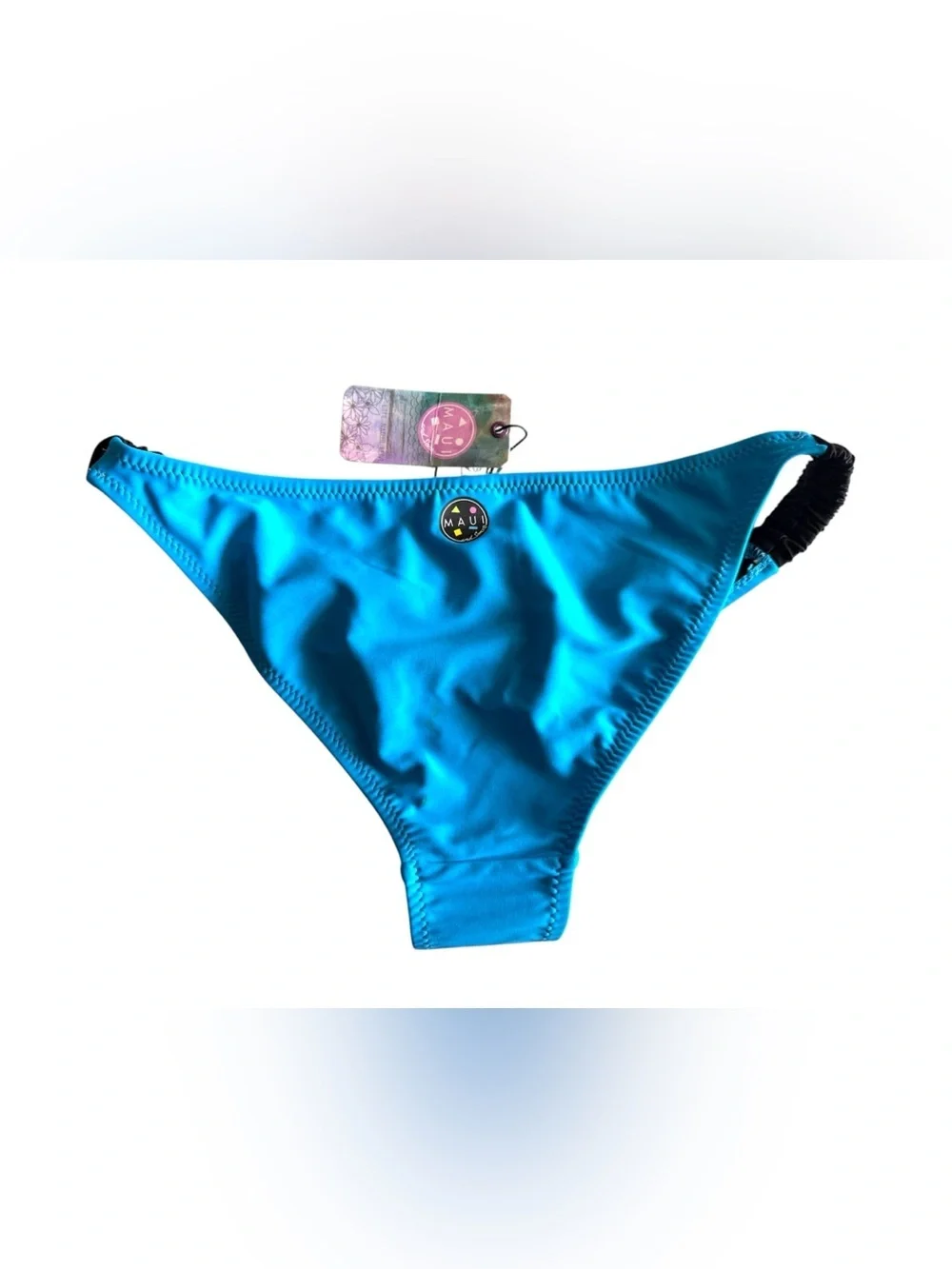 Maui and Sons Women’s Blue Swim Bottoms.  Size L